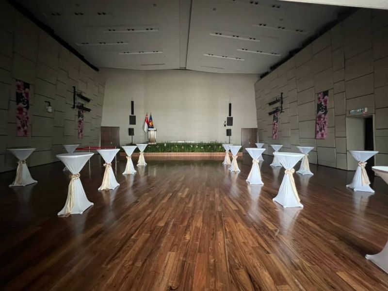 SETUP CANOPY, TABLES AND CHAIRS